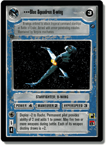 Near Mint//Mint Blue Squadron B-wing DEATH STAR II star wars ccg swccg dupnew