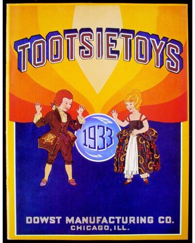 NEW//OLD STOCK 1933 TOOTSIETOY DIECAST TOY CATALOG TOP QUALITY COLOR LITHO