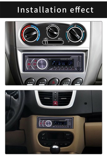 Bluetooth Radio MP3 CD Player Stereo USB AUX Classic Car Stereo Audio 12V 1Din