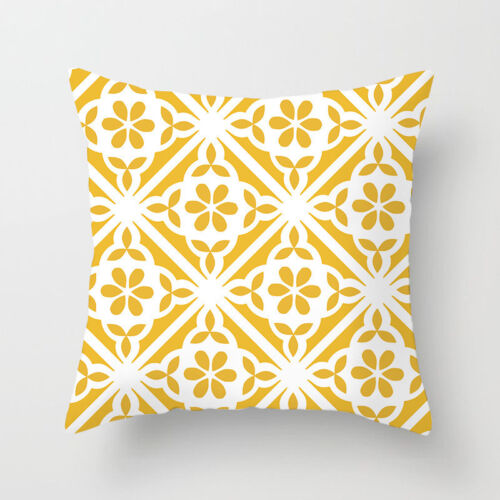 18'' Polyester Geometry Pillow Case Sofa Waist Throw Cushion Cover Home Decor 