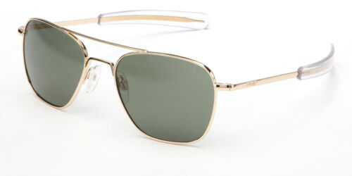 The New 2018 RE 58mm 23K Gold Plated Bayonet AGX Non-Polarized Pilot Sunglasses