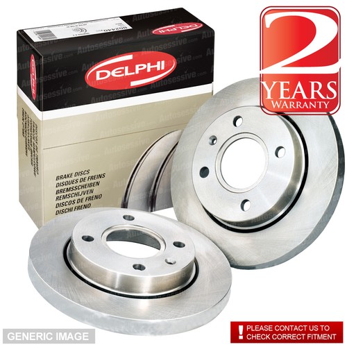 Rear Solid Brake Discs Opel Zafira A 2.0 DTI 16V MPV 2000-05 101HP 265mm