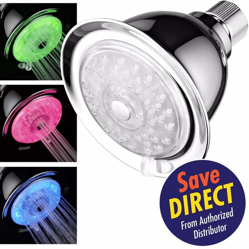 home garden shower heads powerspa 7 color changing 4 setting led shower head w pressure boost technology stbalia ac id