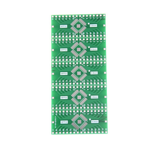 5X TQFP/LQFP/EQFP/QFP32 0.8mm to DIP32 Adapter PCB Board Converter XB LDUK 