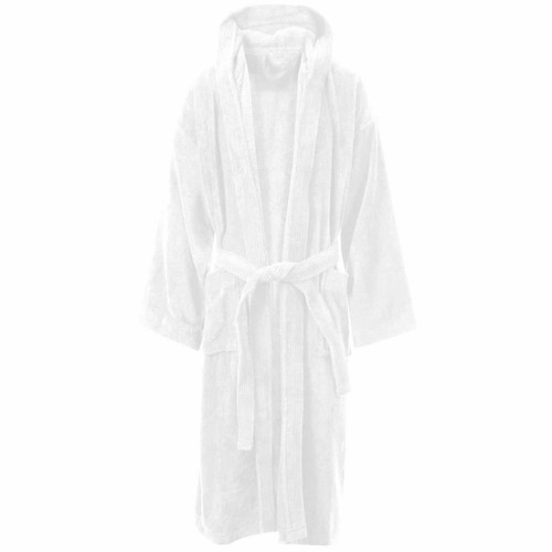 Unisex De Lujo Bata de Baño con Capucha egyption de rizo de algodón Toalla Suave Bata
