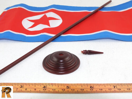 NK Flag w// Stand BBK Action Figures Supreme Leader North Korea 1//6 Scale