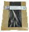 2 Meter Bügelvlies 40g//m² schwarz einseitig beschichtet 90cm breit 1,8m² OVP