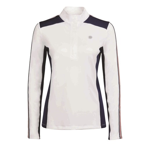 Dublin Debbie Ladies Horse Riding Long Sleeve Show Shirt two way stretch techni