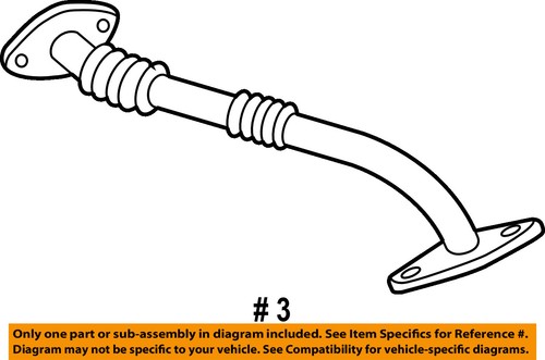 JAGUAR OEM 98-99 XJ8 EGR System-Tube AJ83890