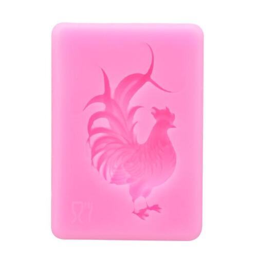 Silicone Chicken Shaped Cake Mold Fondant Mould Sugar Craft Candle Supplies AL 