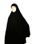 Noir & Blanc Femmes Coton Ihram vêtements Umra Hajj hijab écharpe écharpes Ahram 
