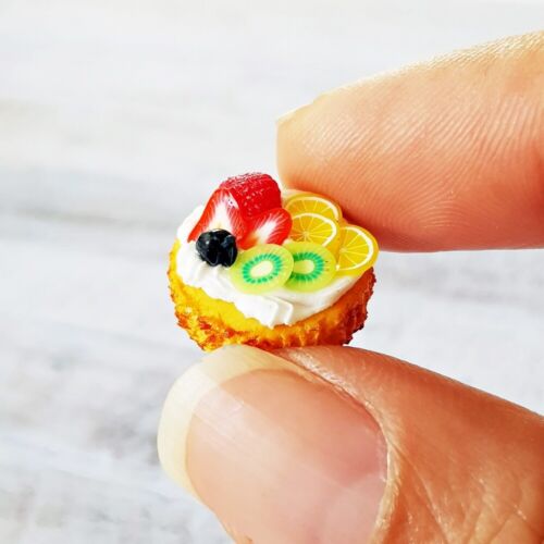Dollhouse Miniatures Mix Fruit Pie Bakery Mini Tiny Pastries Dessert Sweet Decor