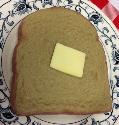 BUTTER Display Home Stage Movie Prop Faux Fake Food Replica WHEAT BREAD Slice