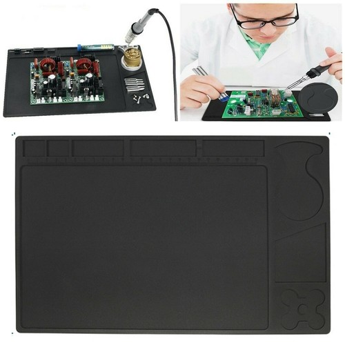 Desktop Anti Static Heat Insulated Silicone Work Pad Mat Phone Soldering Repair