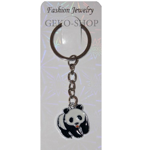 PORTACHIAVI PANDA ORSO PORTAFORTUNA PORTA CHIAVE CHIAVI IDEA REGALO UOMO DONNA