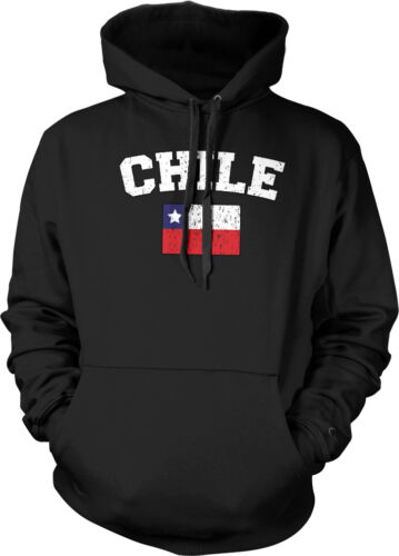 Chile Country Pride Flag Chilean La Roja Futbol Football Hoodie Pullover