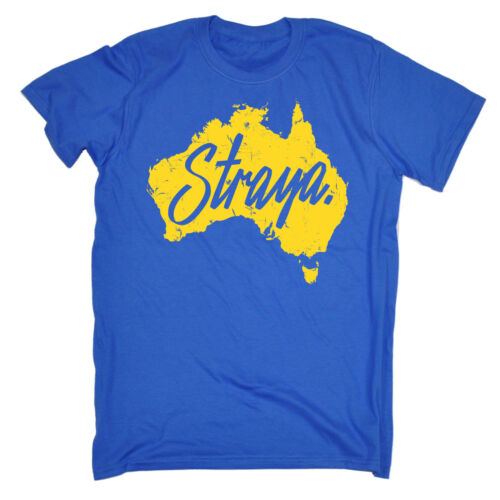Straya Australia Map MENS T SHIRT tee birthday present fashion gift funny slang