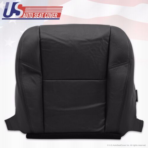 2013 Chevy Avalanche LTZ PASSENGER Bottom Seat Cover PERFORATED LEATHER BLACK