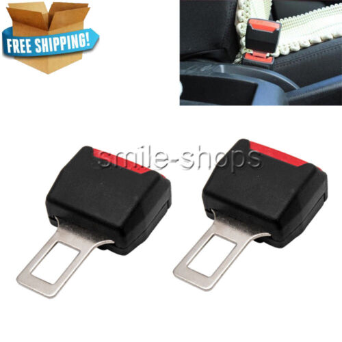 For Car SUV Seat Belt Extender Safety Eliminator Alarm Stopper Buckle Press Clip 