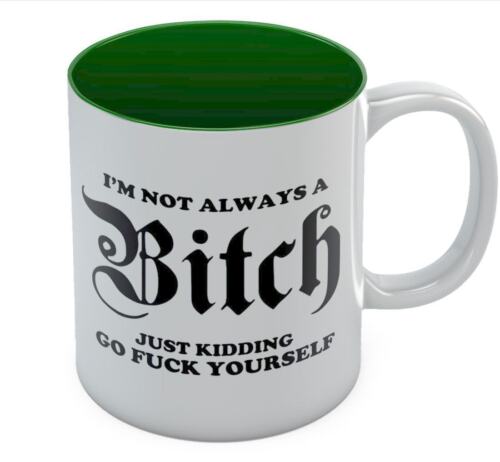 Novelty Office Tea Cup Ceramic Mug I/'m Not Always A Bitch Funny Coffee Mug