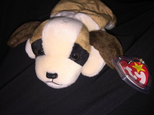 All-Collectors-RARE-TY-Beanie-Babies-034-BERNIE-034-Dog-ERROR-PVC-China-Canada-TAG