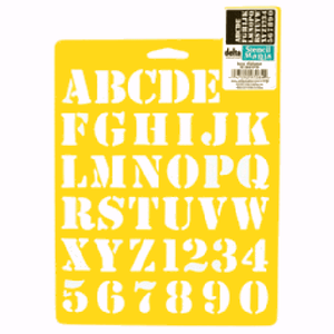 ALPHABET STENCIL CRAFT LETTER LETTERS NUMBERS NUMBER ART TEMPLATE NEW BY DELTA