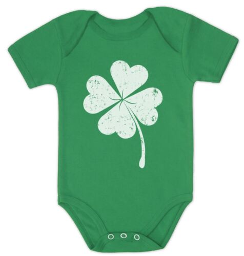 Distressed Shamrock Baby Bodysuit For St Patrick/'s Day Cute Lucky Green Patty/'s