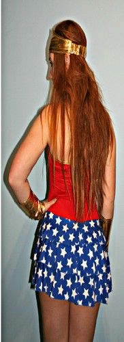 Super Hero Wonder Star Girl Costume Sizes 8-10
