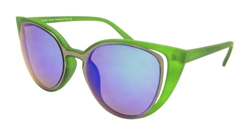 A Punta Cat Eye occhiali da sole moda donna LENTE A SPECCHIO Rockabilly CORNICI ANNI/'60