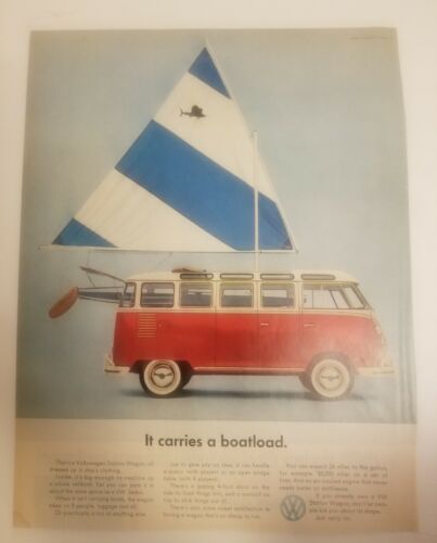 1960 70 VW Volkswagen Beetle Bug Vintage Ad Print Art Car 1.99 4.9 U PIck Print 