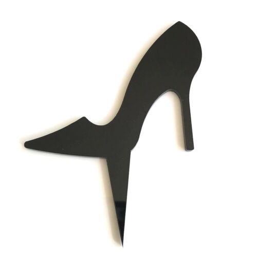 Plain or Engraved Many Colours & Sizes High Heel Shoe Cake & Cupcake Toppers 