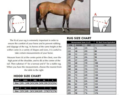 Horseware Amigo HERO 600d PLUS Ripstop TURNOUT Rug Lined Light 100g Fig 5/'6-7/'0