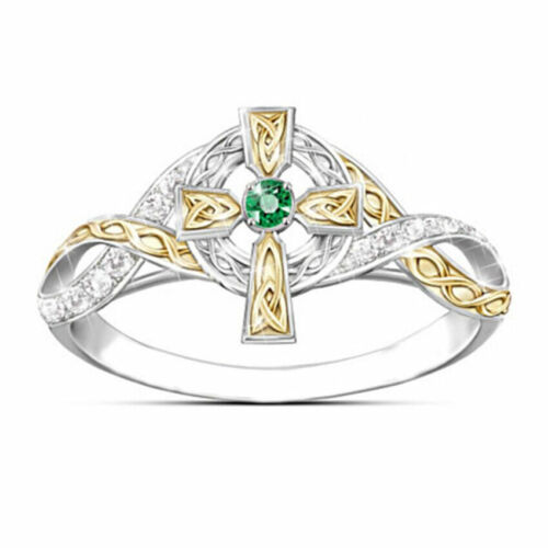 Knights Templar Shield Green Tin Cross Crusades Celtic Masonic Silver Lady Women