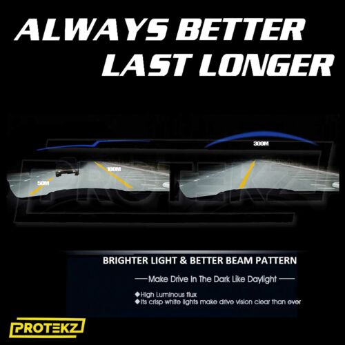 LED Headlight Kit Protekz High 9005 6000K CREE for 1999-2016 Honda ACCORD