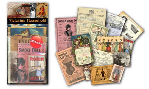 Victorian Household Memorabilia Pack with over 20 pieces of Replica Artwork