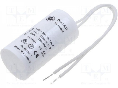 condensador de 1 un. 4.16.17.03.06 25 ÷... ejecute; 2.5uF; 475VAC; O28x55mm; motores