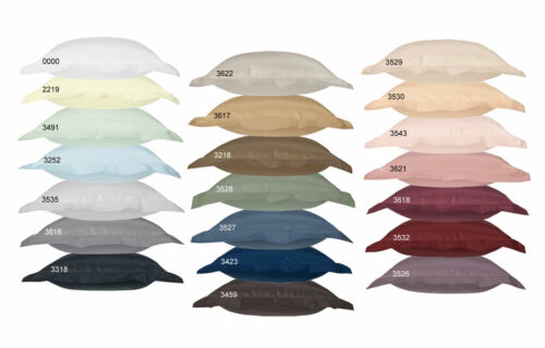 Curt Bauer Uni Mako Satin Fitted Sheets in Various Sizes and Colours