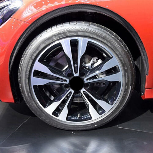 4PCS Car Carbon-Fiber Wheel Eyebrow Arch Trim Lips Fender Flares Protector Strip