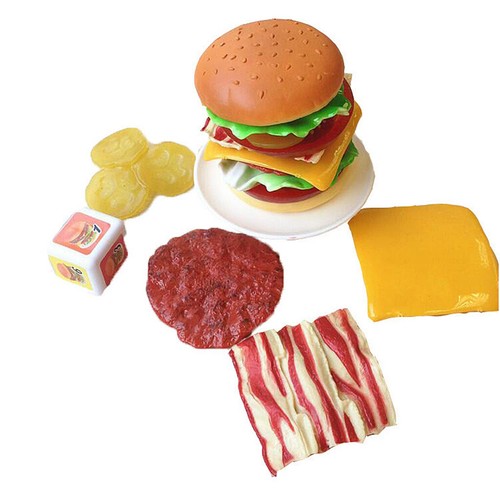 Enfants Cuisine Plastique Empilables Hamburger Équilibre Jouets D/'imitation