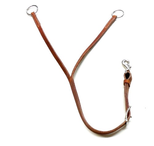 Training Fork 1/" Harness Leather Adjustable Length Cinch Connect New Free Ship