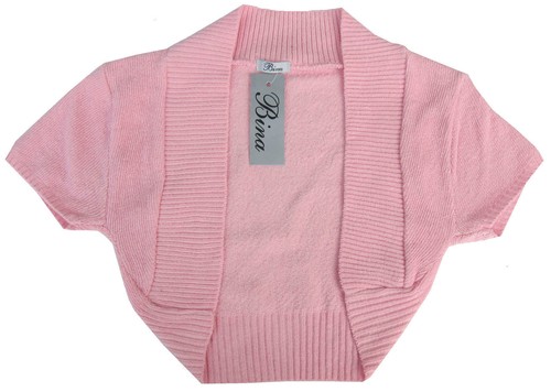 Girls Knitted Casual Party Shrug // Bolero //Ruche Sizes S//M 7-9Y 10-12Y /& M//L