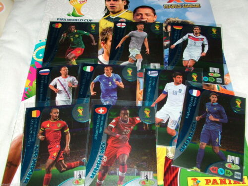complete set World Cup WM 2014 Brasil Adrenalyn XL Defensive Rock 18 of cards