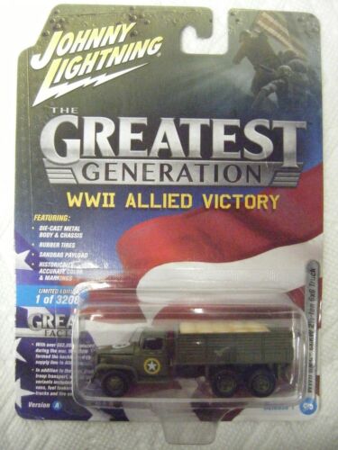 JOHNNY LIGHNING WWII ALLIED VICTORY R1 VERSION A #3 WWII GMC CCKW 21/2-TON 6X6 