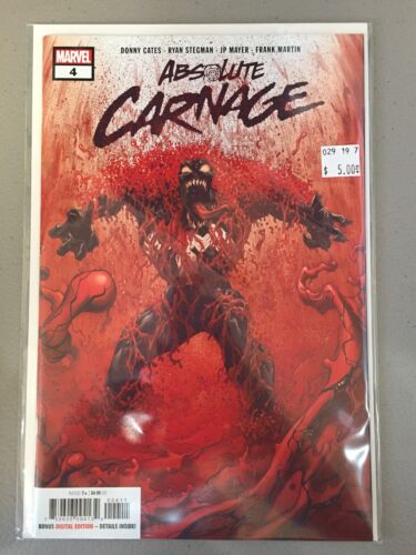 J08J Absolute Carnage #4 Donny Cates main first 1st MARVEL 2019 VF+/NM 
