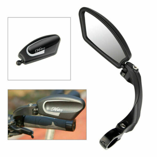 Adjustable Hafny Handlebar Safe Rearview Side Mirror Bike Stainless Steel Black 