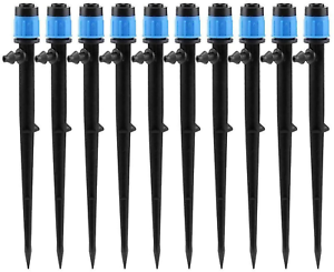 Irrigation Drippers Drip Emitters Micro Spray Adjustable 360 Degree Full Circle 