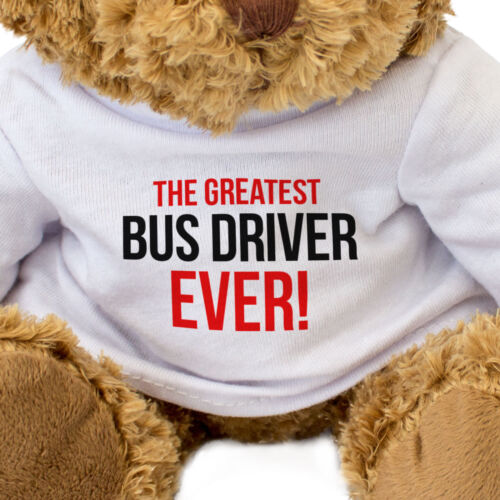 Geschenk Teddybär Süß Kuschelig Greatest Bus Fahrer Jemals Neu