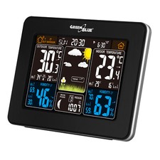 Station Météo sans Fil avec Ecran LCD Capteur Extérieur GreenBlue GB523