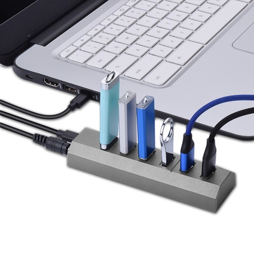 6 in1 USB 3.0 Hub 6 Ports Type-C USB C Splitter Charge Adapter For PC Laptop MAC