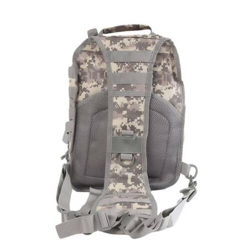 Men One Shoulder Back Pack Military Tactical Hiking Oxford Messenger Chest Bag Q